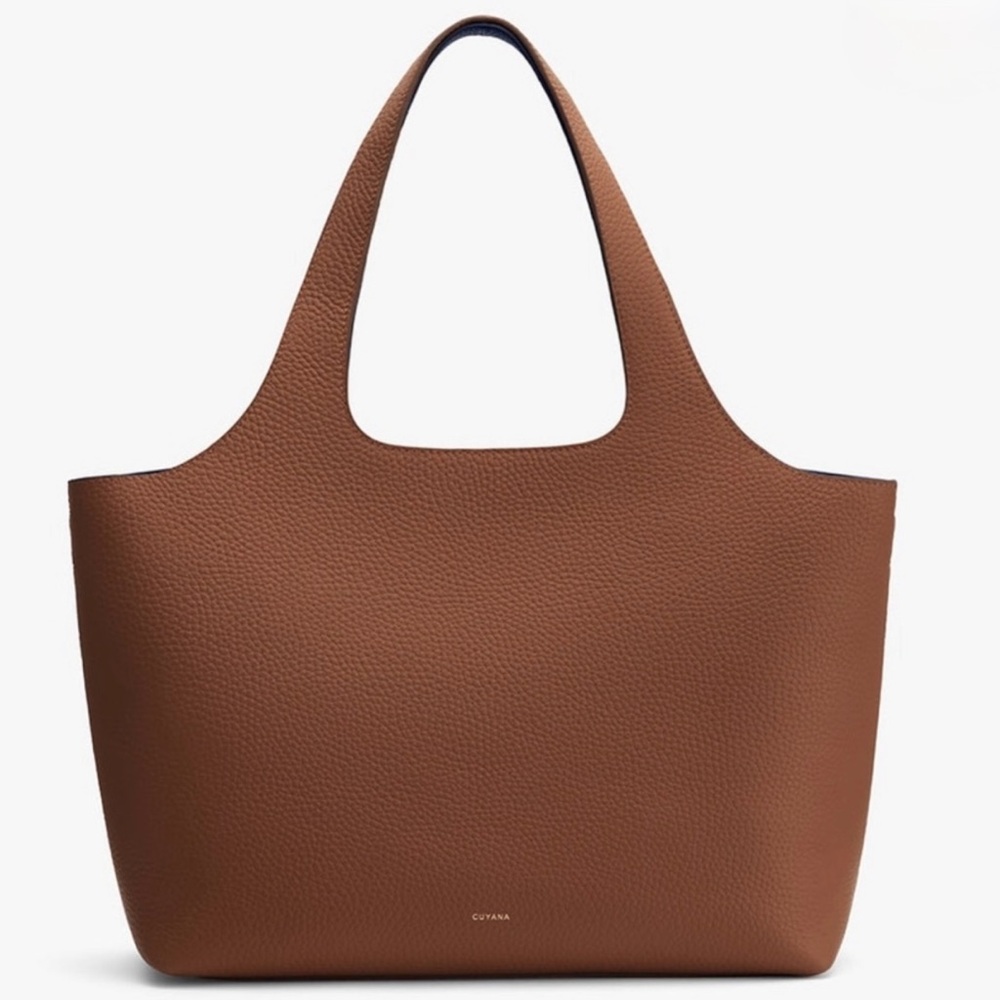 Cuyana Brown Leather Tote